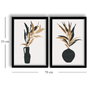 Wallity Cuadro decorativo enmarcado en MDF (2 piezas) 38 x 53 cm